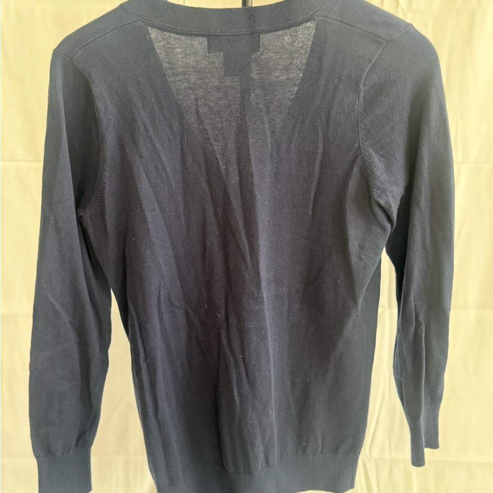 Eddie Bauer Men's Deep Blue Cardigan - Picture 5 of 5